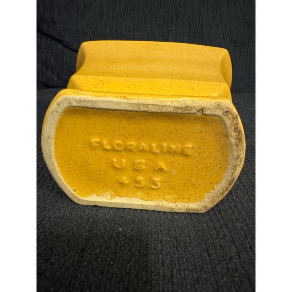 McCoy Floraline yellow vase ‎ 453 - Picture 5 of 5